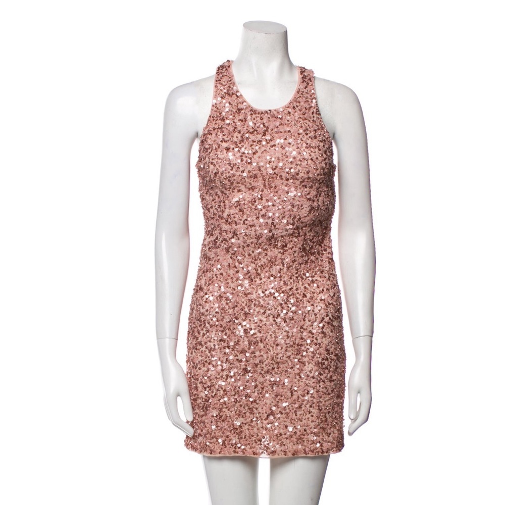 Alice + Olivia Mini Dress - Rose Gold, XS
